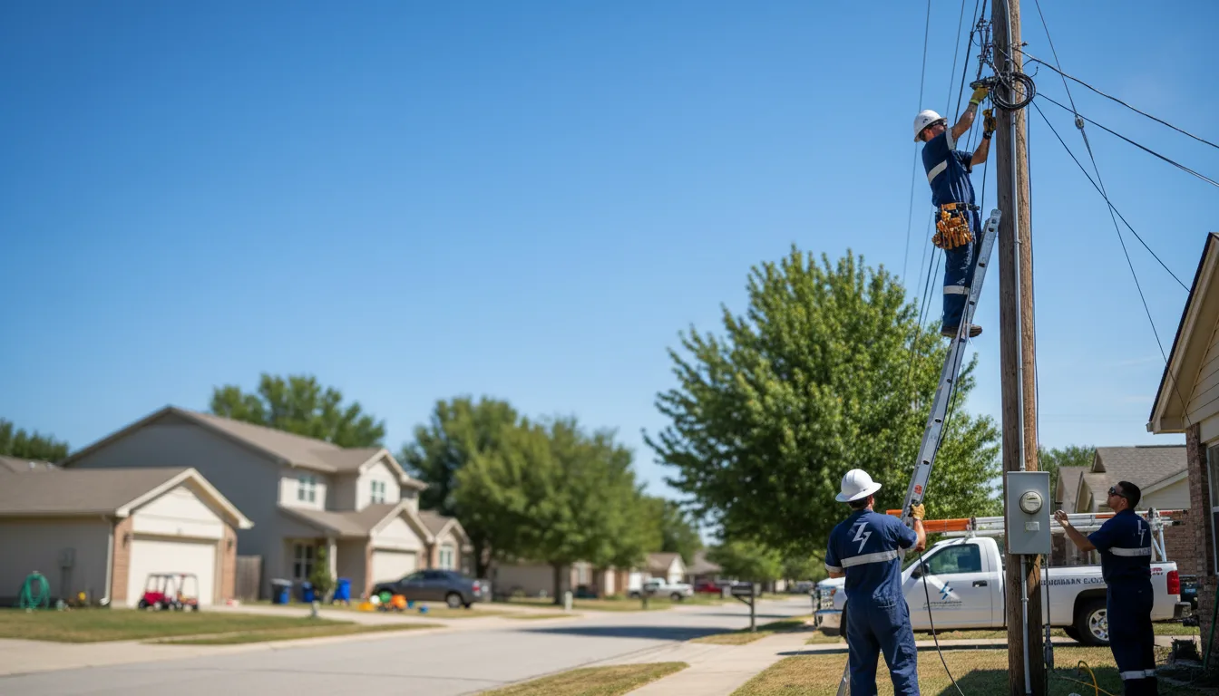 Residential electrician providing installation services in Tariffville, CT